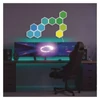 Kép 22/22 - GoSmart LED-es lámpatest Hexagon, indító készlet, 10 rész, 19 W, RGBIC dimmelhető, WiFi