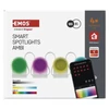 Kép 5/13 - GoSmart LED reflektor - 85 cm-es lánc, 4 rész, 7 W, RGBIC+CCT, dimmelhető, WiFi