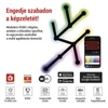 Kép 3/23 - GoSmart LED-es lámpatest Lines fekete, 9 részből álló, 34 W, RGBIC dimmelhető, WiFi