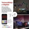 Kép 4/23 - GoSmart LED-es lámpatest Lines fekete, 9 részből álló, 34 W, RGBIC dimmelhető, WiFi