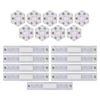 Kép 11/23 - GoSmart LED-es lámpatest Lines fekete, 9 részből álló, 34 W, RGBIC dimmelhető, WiFi