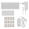 Kép 12/23 - GoSmart LED-es lámpatest Lines fekete, 9 részből álló, 34 W, RGBIC dimmelhető, WiFi