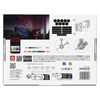 Kép 14/23 - GoSmart LED-es lámpatest Lines fekete, 9 részből álló, 34 W, RGBIC dimmelhető, WiFi