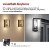 Kép 5/21 - LED kerti fali lámpa MALVA, 13 × 12 × 25 cm, 1 × E27, 15 W
