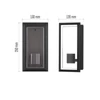 Kép 7/21 - LED kerti fali lámpa MALVA, 13 × 12 × 25 cm, 1 × E27, 15 W