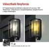 Kép 5/22 - LED kerti fali lámpa szürkületérzékelővel MALVA, 13 × 12 × 28 cm, 1 × E27, 15 W