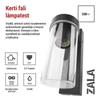 Kép 4/20 - LED kerti fali lámpa ZALA, 14,5 × 8,9 × 26,2 cm, 1 × E27, 15 W