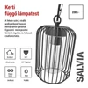 Kép 4/20 - LED kerti függőlámpa SALVIA, 16 × 16 × 32 cm, 1 × E27, 15 W