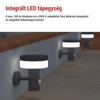 Kép 5/23 - LED napelemes kerti fali lámpa szürkületérzékelővel, TERION, 12,5 × 14,7 × 14,2 cm
