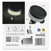 Kép 15/23 - LED napelemes kerti fali lámpa szürkületérzékelővel, TERION, 12,5 × 14,7 × 14,2 cm