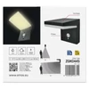 Kép 15/24 - LED napelemes kerti fali lámpa szürkületérzékelővel, VEREA, 10,7 × 15,4 × 13 cm
