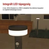 Kép 5/21 - LED napelemes kerti oszloplámpa szürkületérzékelővel, TERION, 12,5 × 12,5 × 80 cm