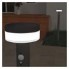 Kép 20/21 - LED napelemes kerti oszloplámpa szürkületérzékelővel, TERION, 12,5 × 12,5 × 80 cm