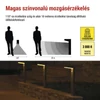 Kép 6/22 - LED napelemes kerti fali lámpa szürkületérzékelővel, VEREA, 10,7 × 15,4 × 50 cm