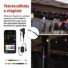 Kép 4/18 - GoSmart LED fényfüzér – 15× parti izzók, 15 m, kültéri és beltéri, RGBIC WiFi