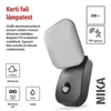 Kép 4/22 - LED kerti fali lámpa szürkületérzékelővel NIKA, 12 × 12 × 20 cm, 12,8 W, meleg fehér