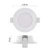 Kép 5/14 - LED reflektor LORI fehér, kerek, 4,5W CCT