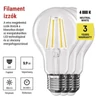 Kép 5/13 - LED izzó Filament A60 / E27 / 5,9 W (60 W) / 806 lm / Természetes fehér