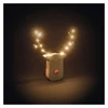 Kép 1/13 - LED dekoráció, fa -rénszarvas, 16 cm, 2x AAA, beltéri, meleg fehér, időzítő, 12db, display