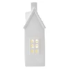 Kép 7/10 - LED keramička kućica, 18 cm, 1x CR2032, unutarnja, toplo bijela, timer