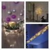 Kép 11/11 - LED fényfüzér - kavics, 1,2 m, 3x AA, beltéri, meleg fehér, időzítő