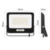 Kép 8/19 - LED reflektor GLARO 100W, fekete, IP65, 10000 lm, természetes fehér