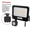 Kép 10/23 - LED reflektor GLARO PIR 30 W, fekete, IP54, 3000 lm, természetes fehér