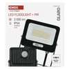 Kép 16/23 - LED reflektor GLARO PIR 30 W, fekete, IP54, 3000 lm, természetes fehér