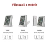 Kép 4/18 - Digitális hőmérő páratartalom-mérővel, vezetékes érzékelővel, ébresztőórával E0558P