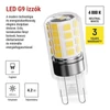 Kép 5/13 - LED izzó Classic JC / G9 / 4,2 W (40 W) / 470 lm / Természetes fehér / 2 pcs