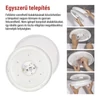 Kép 7/25 - LED mennyezeti lámpatest TIVI, A CLASS,  MW, kerek, fehér 8,6W, IP44, Természetes fehér