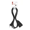 Kép 4/8 - Hosszabbító 3 m / 1 aljzat / fekete / PVC / 0,75 mm2
