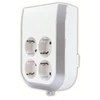 Kép 2/2 - MultiPower 4-es földelt elosztó adapter, fehér 0020340112
