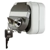 Kép 1/6 - AQUA TOP IP44 kulcsos csapfedeles alj  fk, szürke 2 kulccsal 0510224555