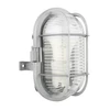 Kép 4/4 - Hajólámpa, ovális, műanyagráccsal 60W, szürke 90047