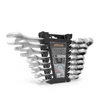Kép 1/7 - Racsnis csillag-villáskulcs készlet - 8,10,13,14,15,17,19, 21 mm - flexibilis fejjel