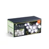 Kép 4/5 - Szolár lampion fényfüzér - 10 db fehér lampion, hidegfehér LED - 3,7 m