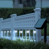 Kép 2/7 - LED-es szolár kerítés - 58 x 36 x 3,5 cm - hidegfehér - 4 db / szett