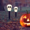 Kép 1/5 - Led-es szolár lámpa - halloween - koponya