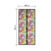 Kép 2/4 - Szúnyogháló függöny ajtóra -mágneses- 100 x 210 cm - színes pillangós