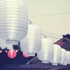 Kép 1/3 - Szolár lampion - fehér - hidegfehér LED - 21 cm