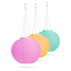Kép 6/6 - Szolár lampion - 3 színben - hidegfehér LED - 28 cm