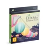Kép 5/6 - Szolár lampion - 3 színben - hidegfehér LED - 28 cm