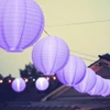 Kép 1/3 - LED-es lampion - 1 LED - lila - 2 x AAA