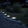 Kép 1/3 - LED-es leszúrható szolár lámpa - kör alakú - középfehér - 12 cm