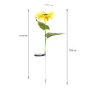 Kép 2/4 - Leszúrható szolár virág - melegfehér - 70 cm - 2 db / csomag