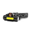 Kép 1/3 - COB+SMD LED-es fejlámpa - akkumulátorral