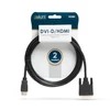 Kép 2/2 - DVI-D / HDMI kábel • 2 m