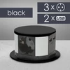 Kép 1/4 - Elosztó - rejtett, 3-as + USB - fekete