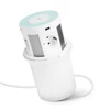 Kép 1/5 - Rejtett elosztó - 4-es + vezeték nélküli töltés + 2xUSB + 2xType-C - fehér